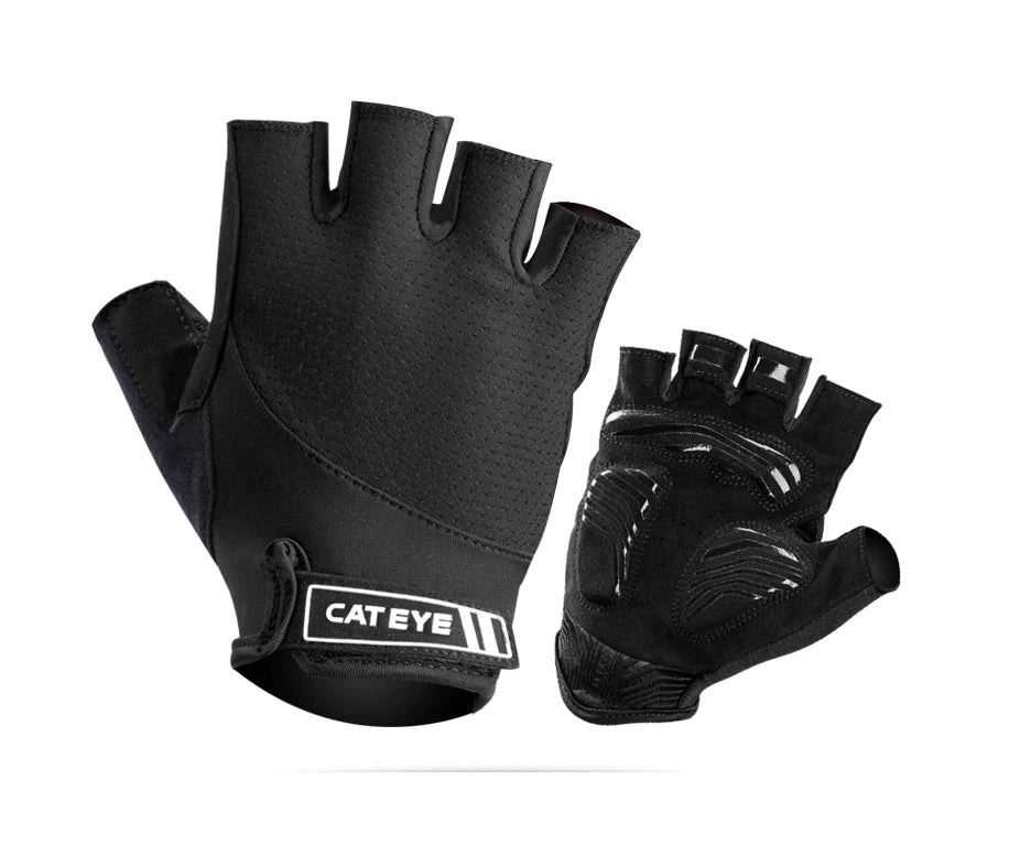 CATEYE Light and Shadow Ability Short Finger Gloves~Black