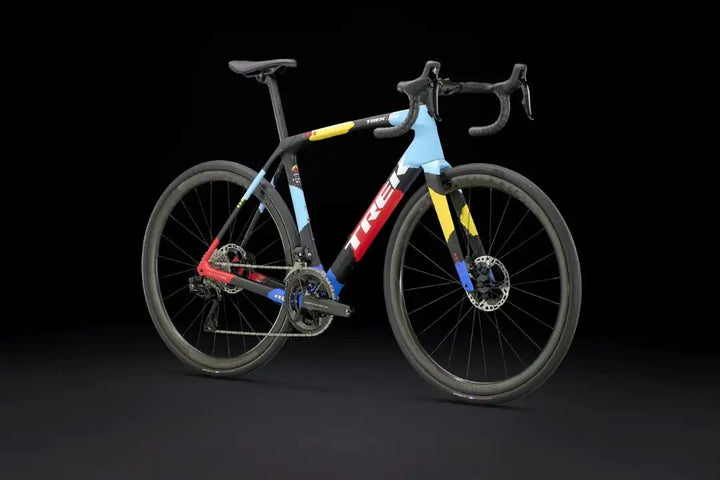 TREK 2023 DOMANE SLR 9 GEN 4 disc brake road bike-METALLIC RED SMOKE TO BLUE SMOKE FADE 28GOODS