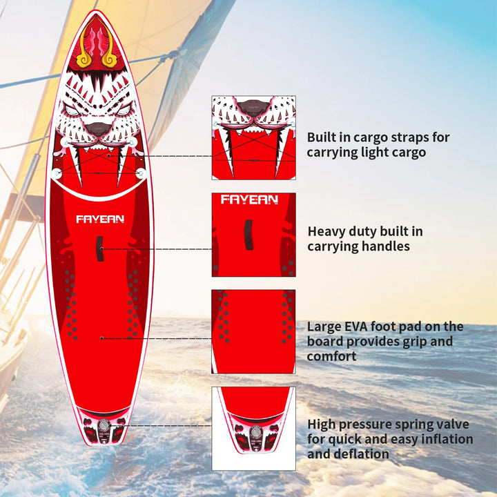 Tiger red 10‘9‘’ Paddle Board
