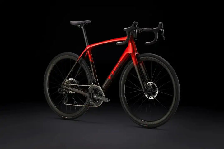 TREK 2023 DOMANE SLR 9 GEN 4 disc brake road bike-METALLIC RED SMOKE TO BLUE SMOKE FADE 28GOODS