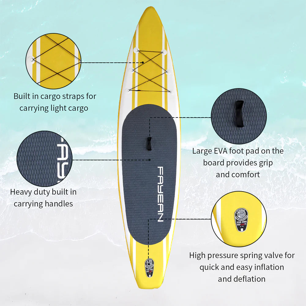 Simple Yellow 11'5''*33‘’*6“ Paddle Board