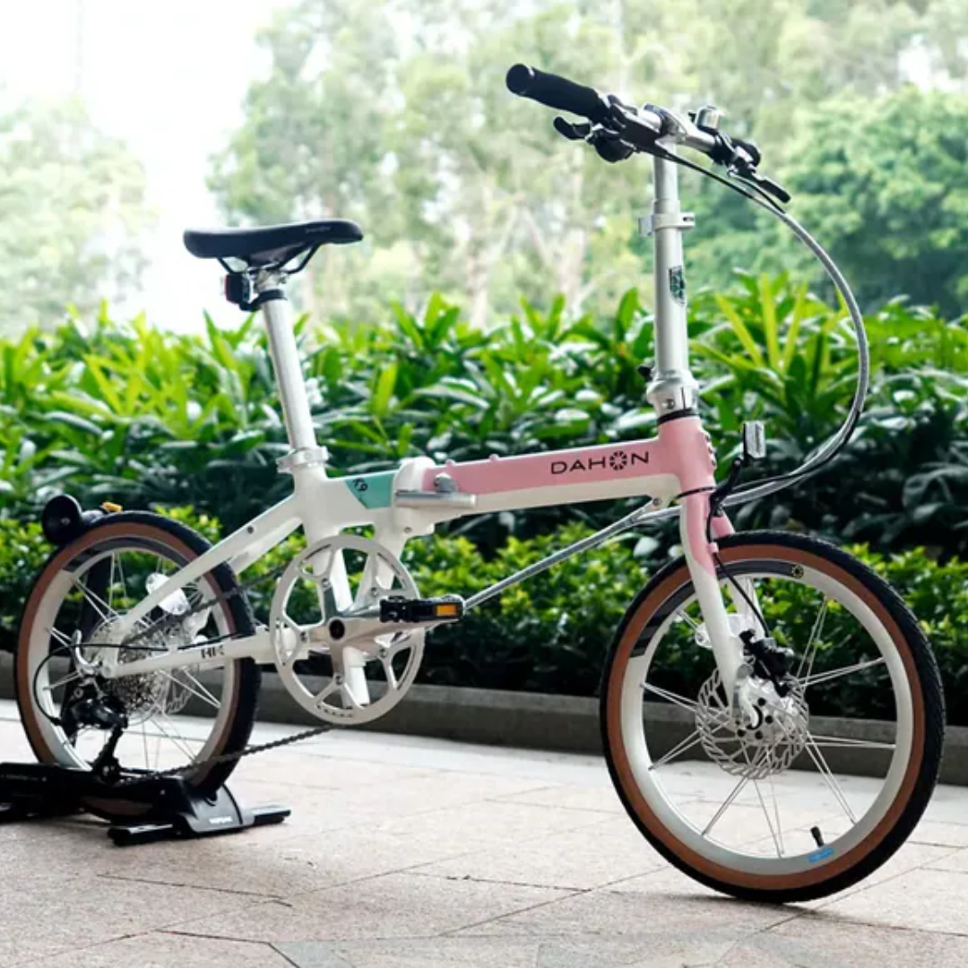DAHON K9 349 (KAA693) Folding Bike -White/Pink (Hong Kong Edition)
