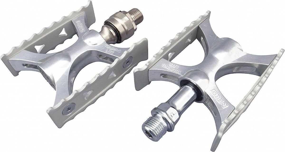 mks ezy superior pedals MKS Touring-Lite Oone Side EZY Superior Pedal ~ Silver