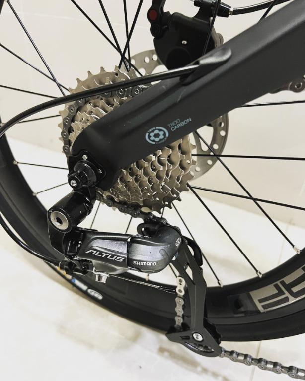Java Aria 20" 406 Carbon Folding Bike Shimano 18 Speeds Disc Brake 28GOODS