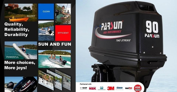 PARSUN 2 Stroke Outboard Boat Engine 2.6hp-90hp 28GOODS