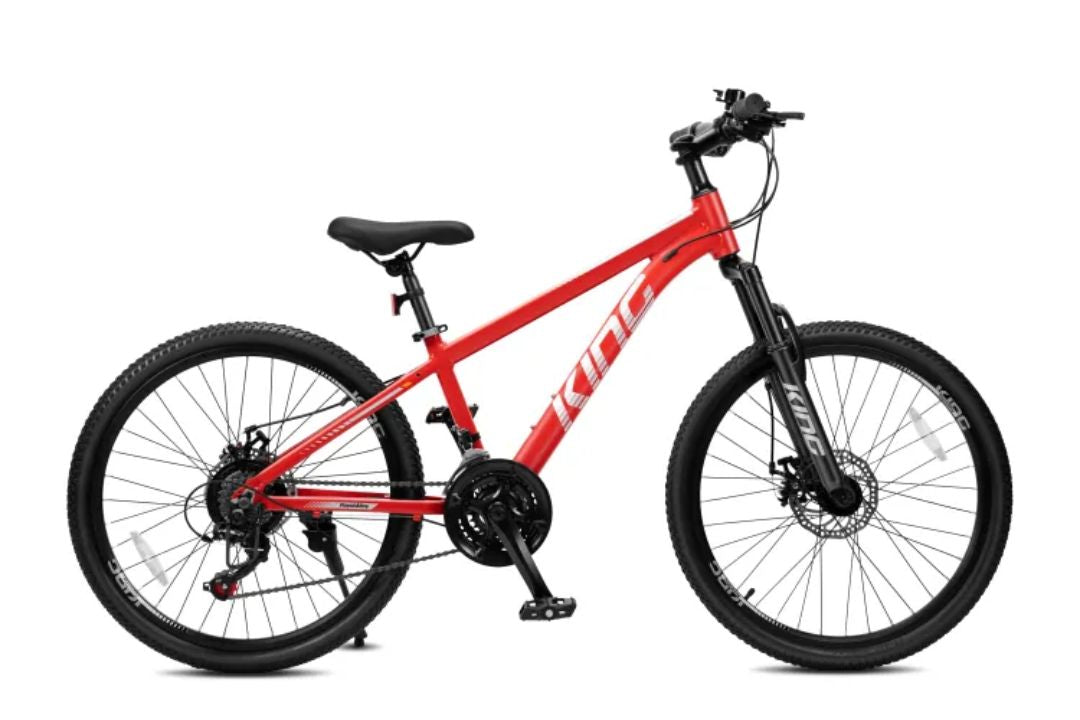 mountainbike babe Royalbaby Aluminum Alloy MTB Bike 24 inch 21 Speeds Multiple Color With Disc-Brake, Red