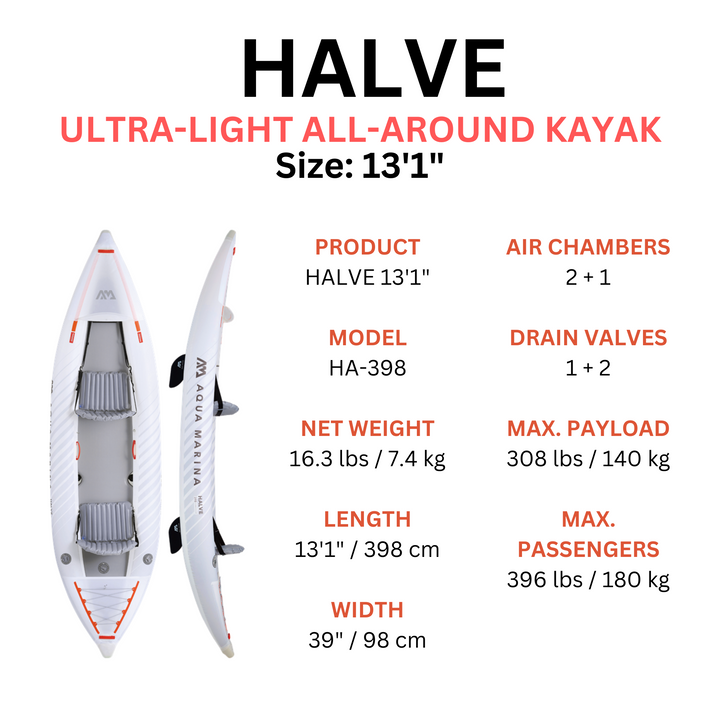 Aqua Marina HALVE Ultra-Light All-Around Kayak 28GOODS 獨木舟