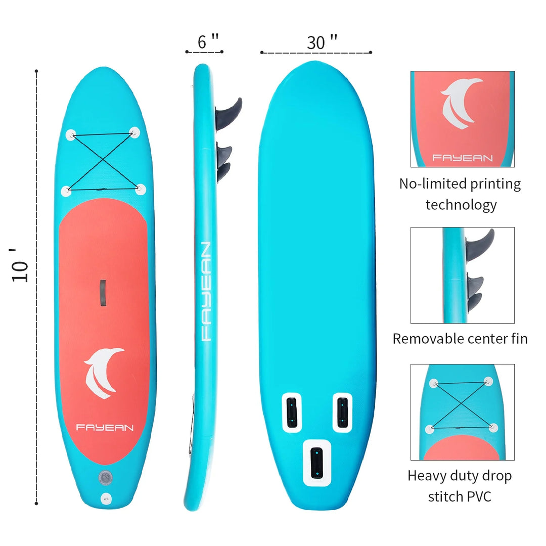 Blue Pink 10' Paddle Board