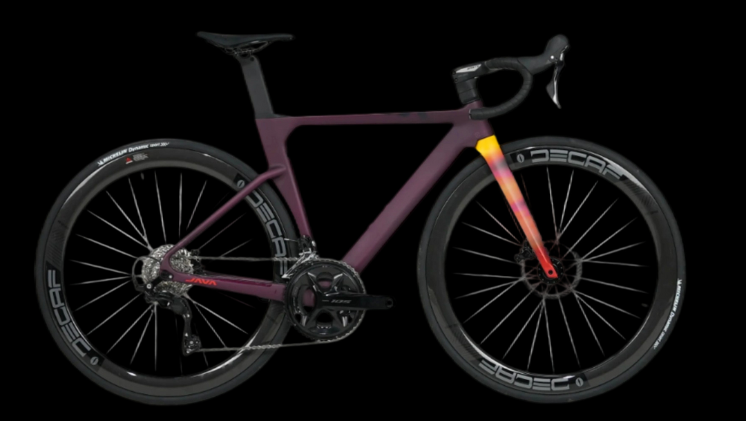 Whte Java Fuoco JAVA FUOCO TOP-7120 Carbon Wheel Road Bike