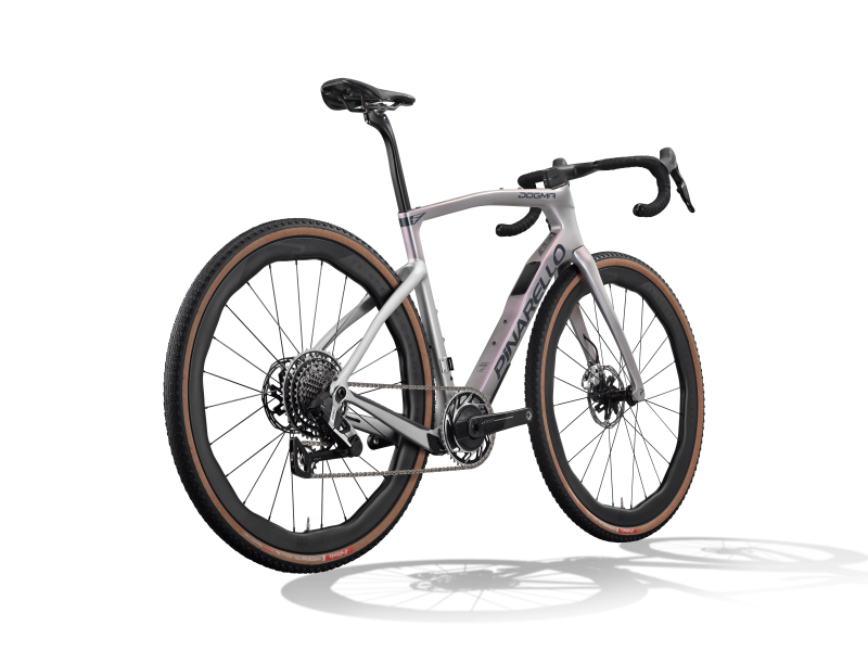 Pinarello Dogma GR frameset detail with SRAM Red XPLR AXS 1x13 groupset