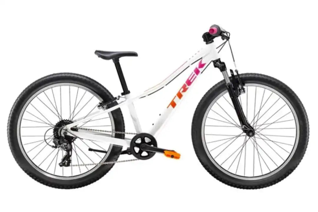 trek 24 bicycle Trek Precaliber 24 8-Speed Suspension - Voodoo Crystal White