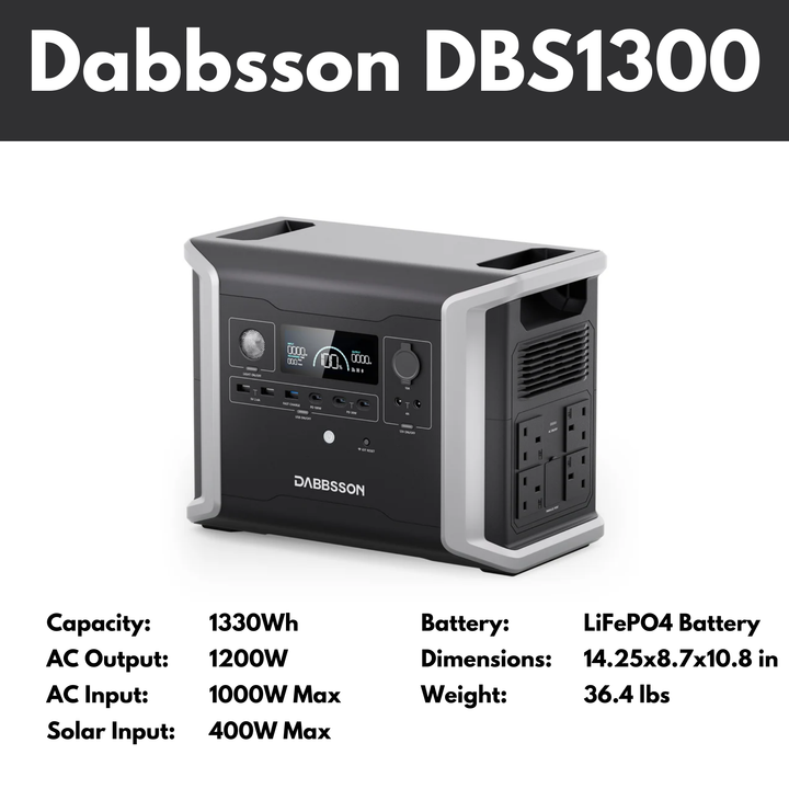 Dabbsson Portable Power Station DBS1300 28GOODS