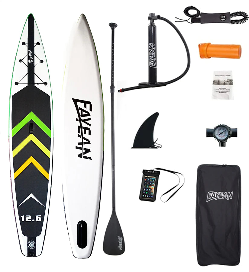 NAISH ONE inflatable SUP 12'6 Green Racing 12'6'' Paddle NAISH ONE inflatable SUP 12'6 Green Racing 12'6'' Paddle