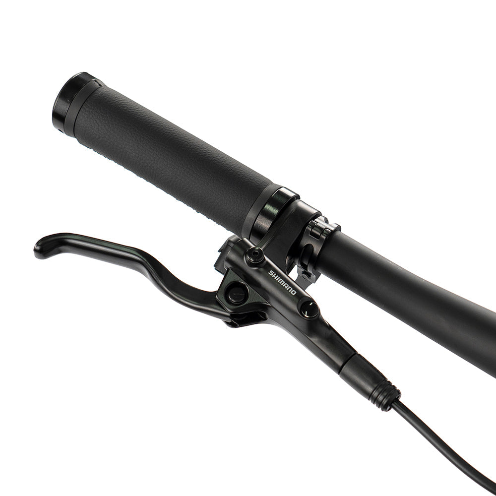 Twitter M10 carbon mountain bike – brake lever and grip detail