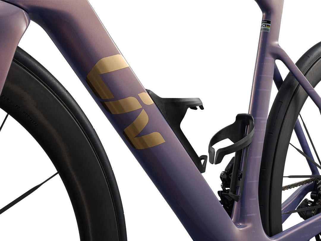 Liv EnviLiv Advanced Pro 0 frame and SLR 0 50 carbon wheel detail