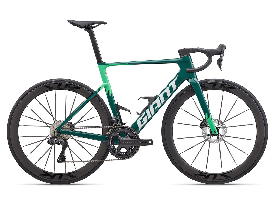 Giant 2027 Propel Advanced Pro 0 Di2 aero road bike in Abyss Teal, side view