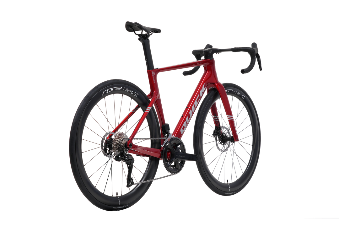 Quick Pro RIME AERO in Metallic Red, alternate three-quarter view