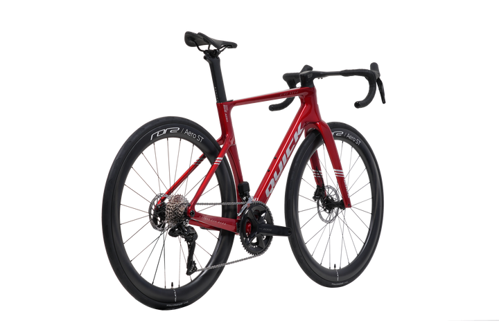 Quick Pro RIME AERO in Metallic Red, alternate three-quarter view