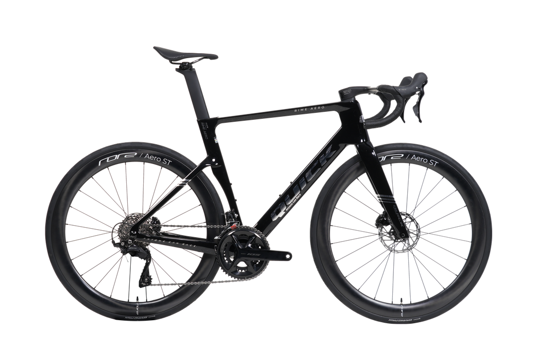 Quick Pro RIME AERO carbon aero road bike in Starry Black, side view