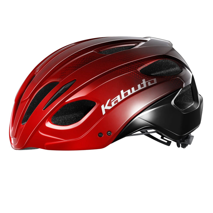 OGK Kabuto REZZA-3 cycling helmet – Red Black, side view