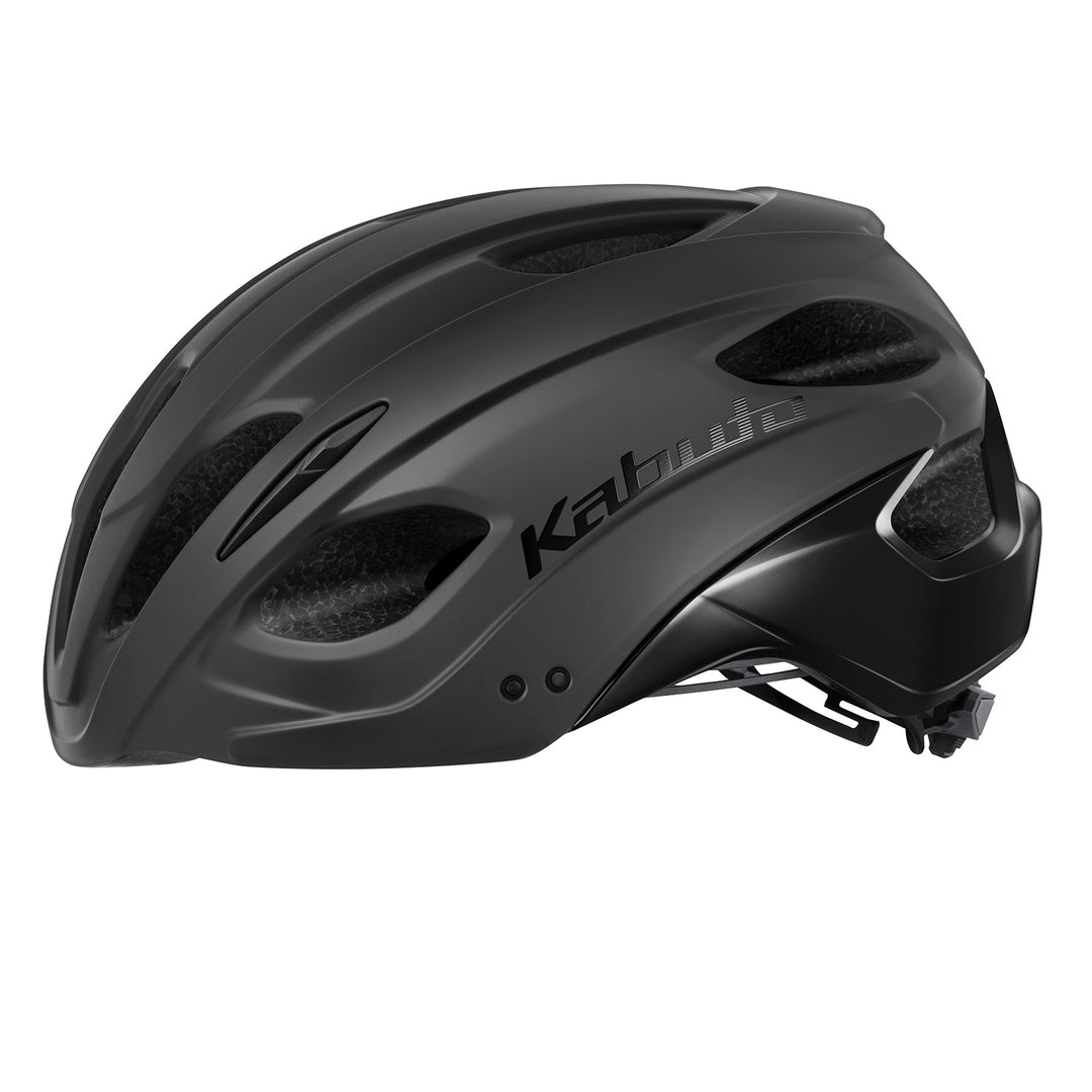 OGK Kabuto REZZA-3 cycling helmet – Two-Tone Black, side view
