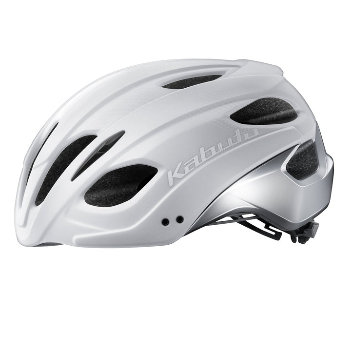OGK Kabuto REZZA-3 cycling helmet – Two-Tone White, side view