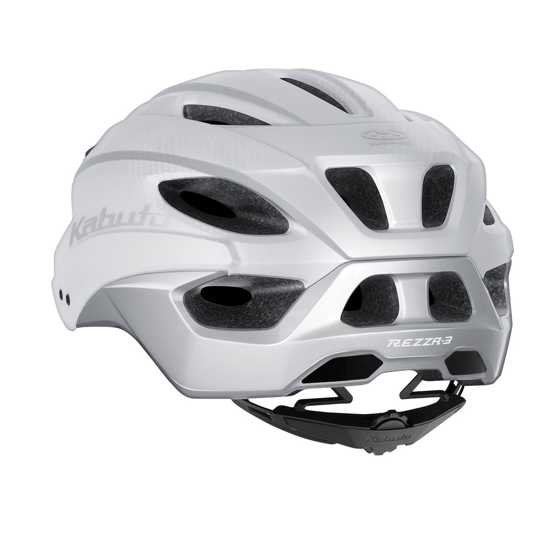 OGK Kabuto REZZA-3 helmet – rear view showing the REZAB fit adjuster