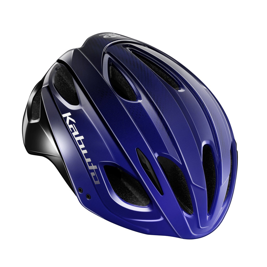 OGK Kabuto REZZA-3 cycling helmet – Blue Black, front three-quarter view