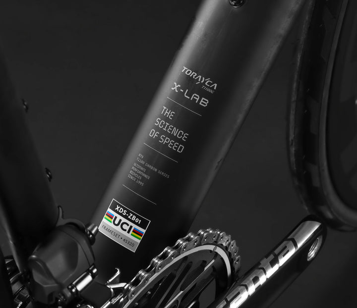 XDS X-LAB RT9 – Toray T1100 carbon seat tube detail