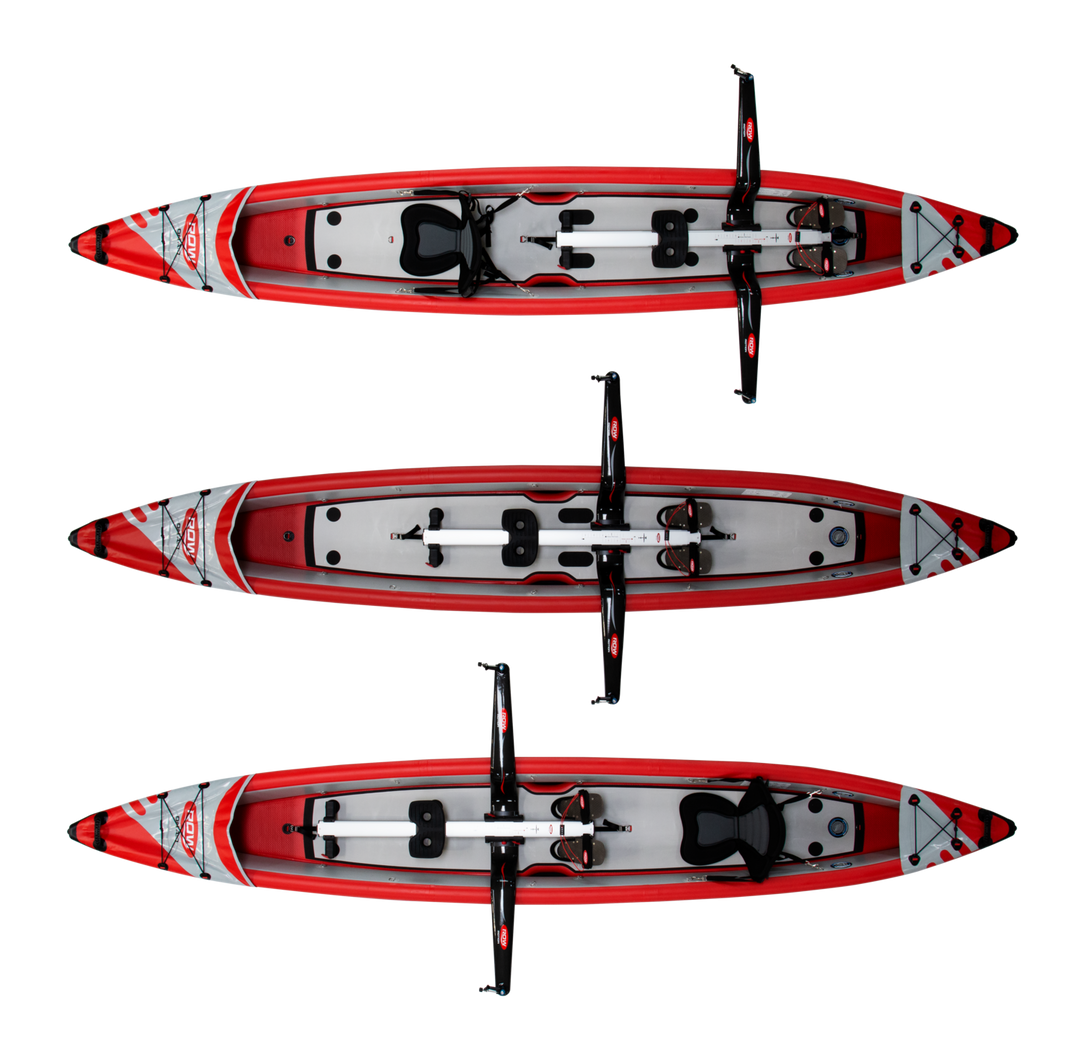 ROWonAIR AIRKAYAK 16 inflatable kayak, full-length studio view