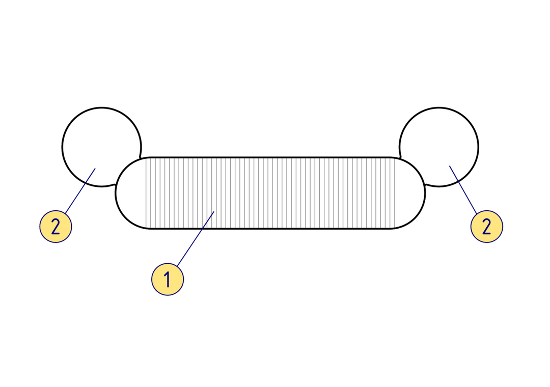 Underside of the AIRSKIFF 17 showing the drop-stitch base and PVC side chambers