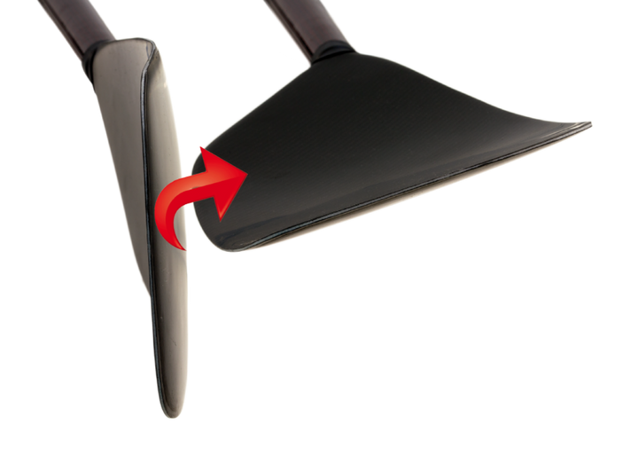 RowVista pivot rowlock with ball bearings for forward rowing sculls