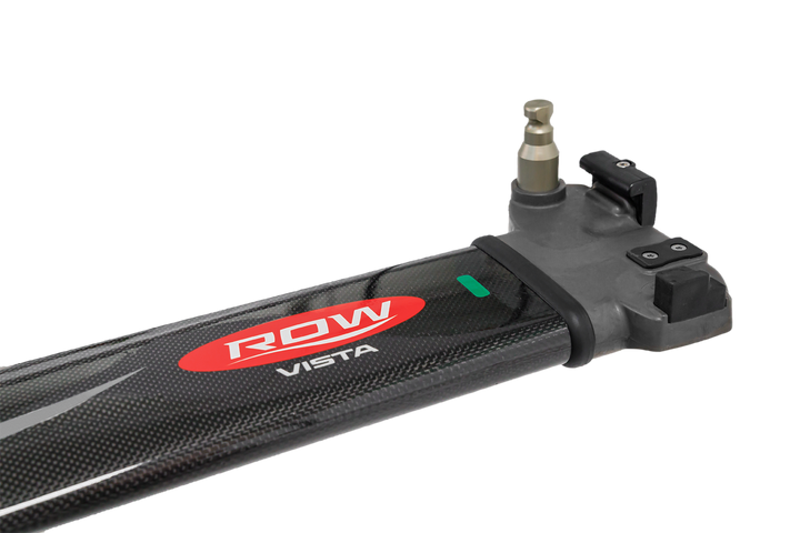 RowVista sliding seat running on six ball bearings along the monorail