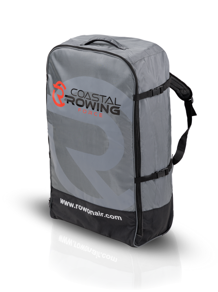 ROWonAIR wheeled backpack with padded shoulder straps supplied with the DUDE 18