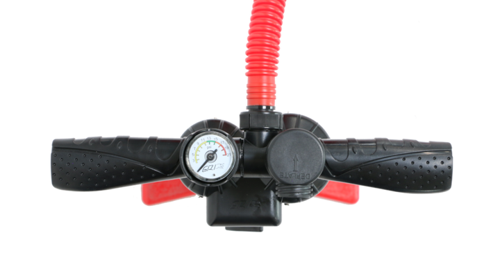 High-pressure hand pump with deflate function included with the DUDE 18