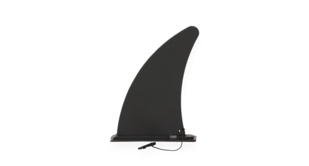 The 8 inch hard fin and quick-release fin box of the AIRKAYAK 16
