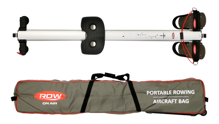 RowMotion skid and sculls packed into their carry bags