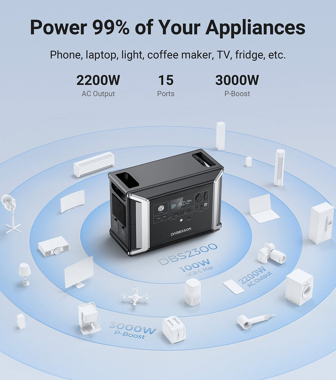 Dabbsson Portable Power Station DBS2300 28GOODS