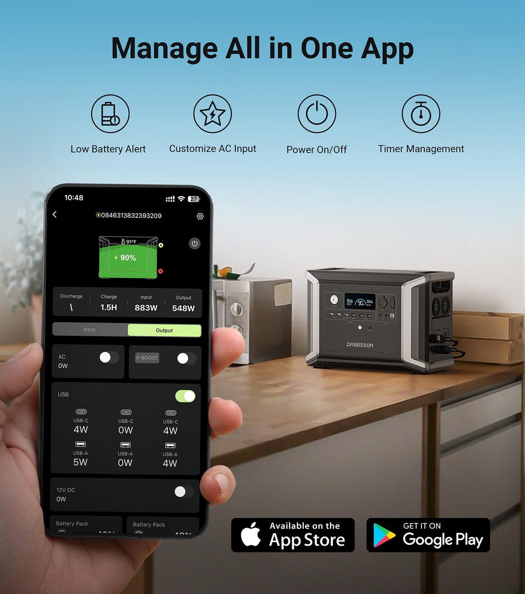 Dabbsson Portable Power Station DBS2300 Plus 28GOODS