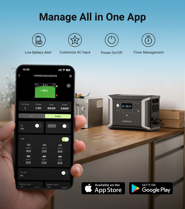 Dabbsson Portable Power Station DBS2300 Plus 28GOODS