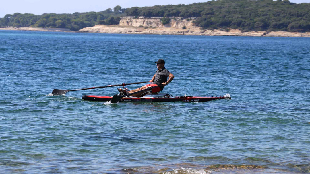 LITE 15 inflatable board being used for stand-up paddling