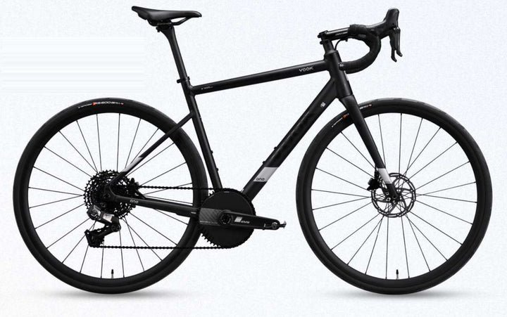 VOOK ONE 3.0 road bike in Black, side view