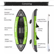 Aqua Marina Laxo 12’6’’(381 cm) HEAVY-DUTY PVC KAYAK WITH INFLATABLE I-BEAM DECK