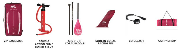 Aqua Marina CORAL TOURING Inflatable Standup Paddle board ISUP SUP board
