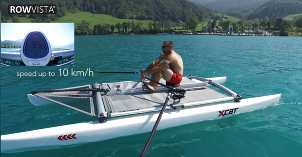 XCAT RowVista Multi-Sport-Catamaran - Forward rowing system